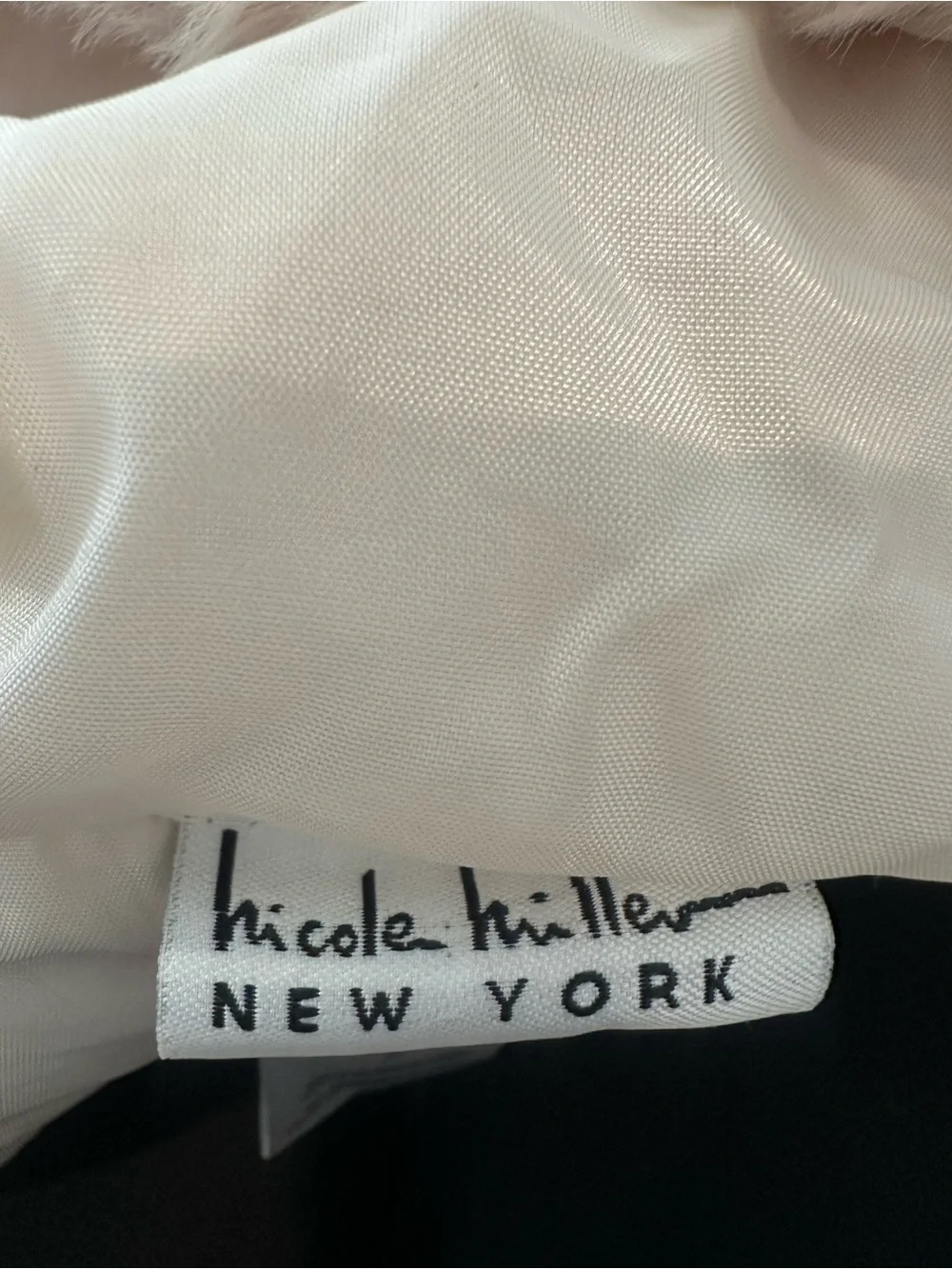 Nicole Miller New York Girls Ivory Ruffle Hooded Puffer Vest Size 5